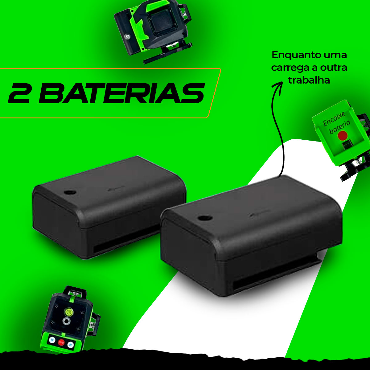 nível Laser 3d profissional autonivelante recarregável