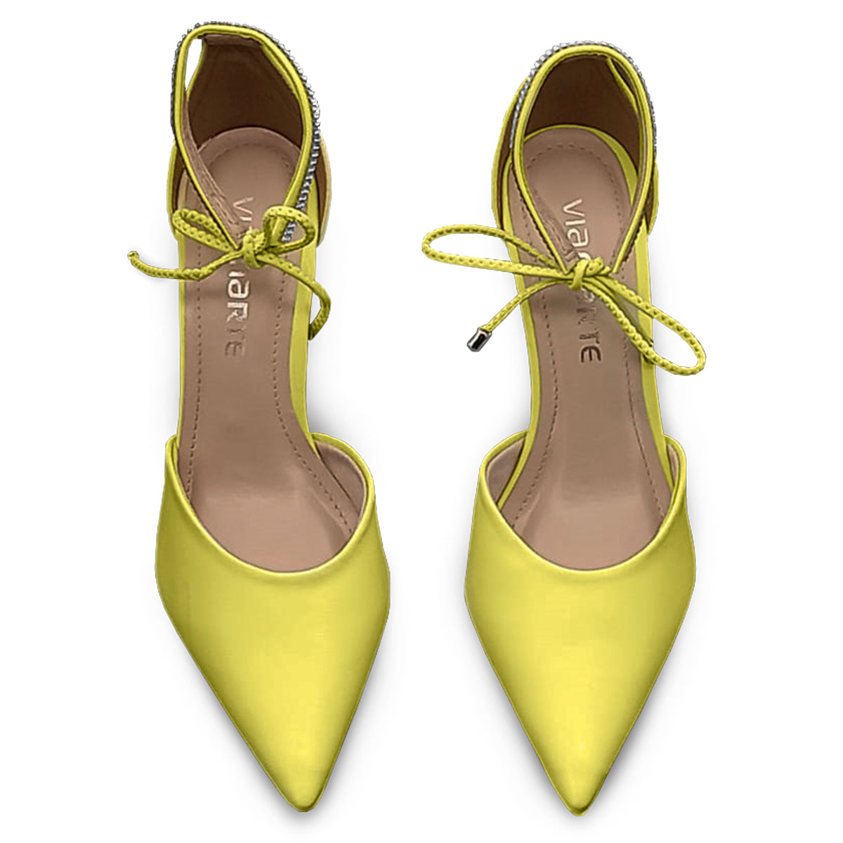 scarpin via marte bico fino feminino