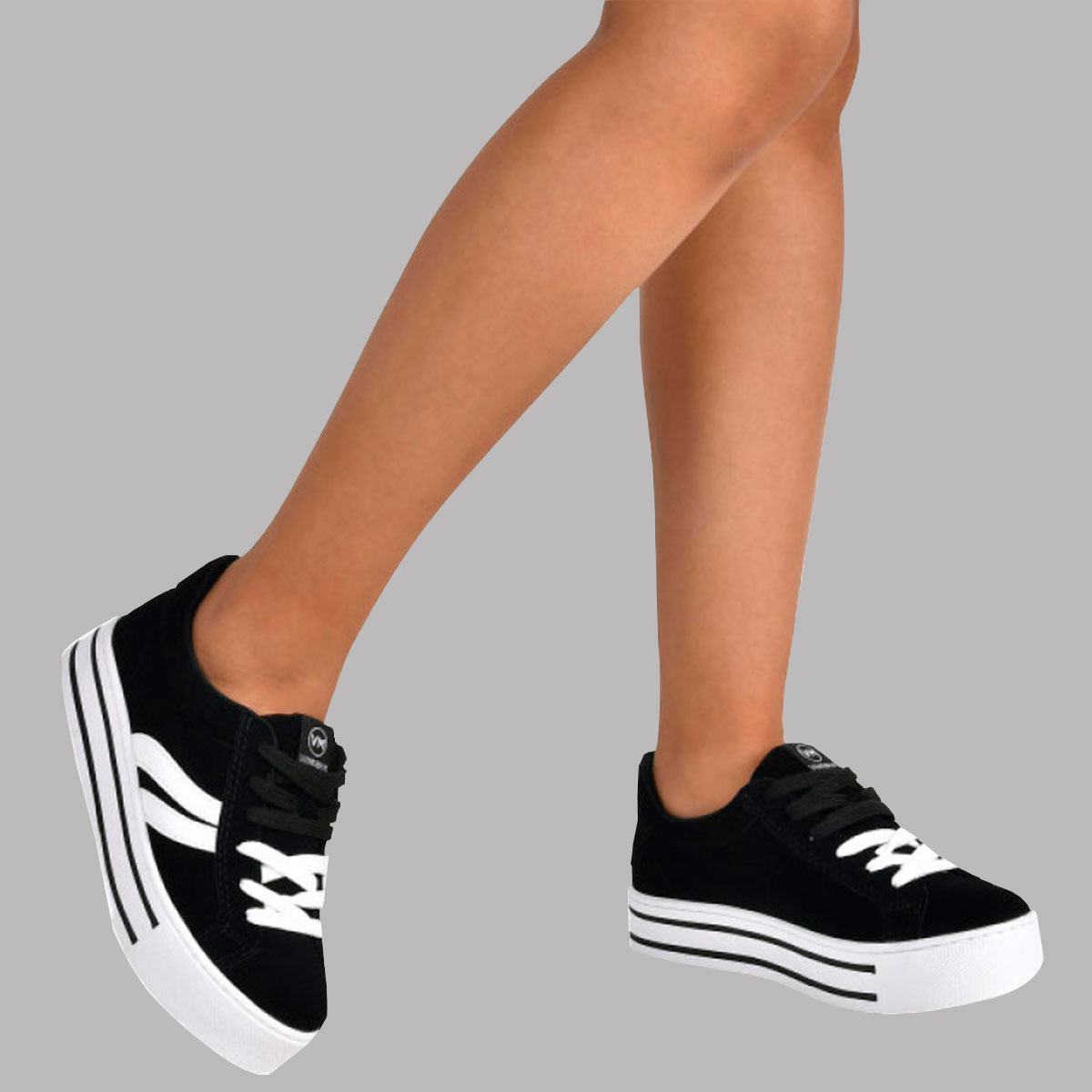 tênis via marte flatform nobuck feminino